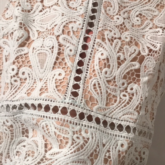 Lulu’s Dream Life Light Blue Lace Bodycon Dress - Picture 3 of 5